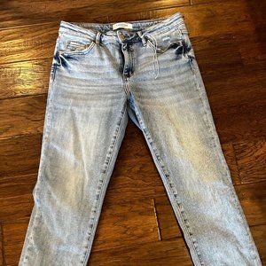 Lovervet By Vervet Full Size Andrea Midrise Crop Straight Jeans